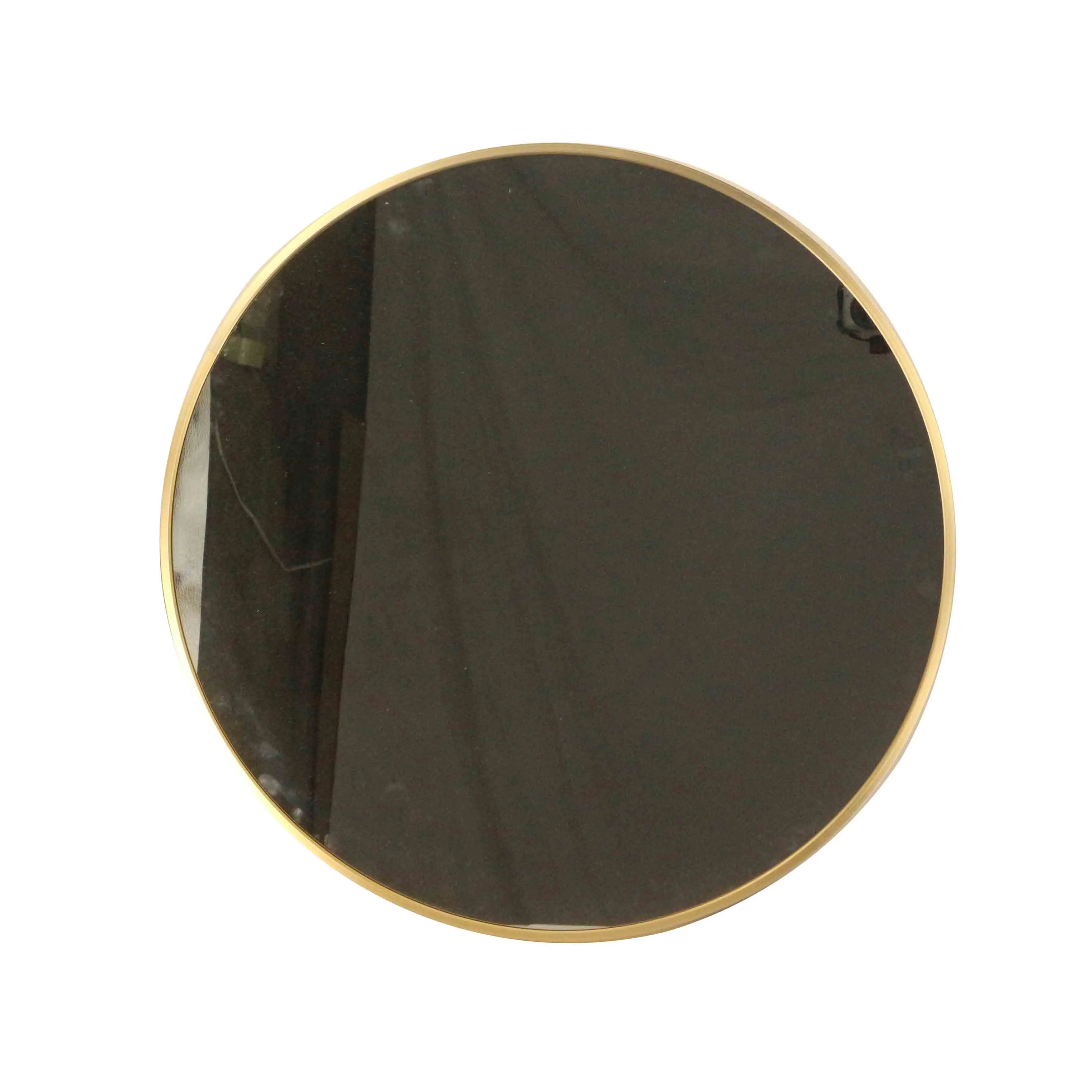 
Metal Framed Round Makeup Mirror Vanity Wall Mounted Mirror Hanging Mirror Modern Aluminum Art Home Decorative for Bathroom 