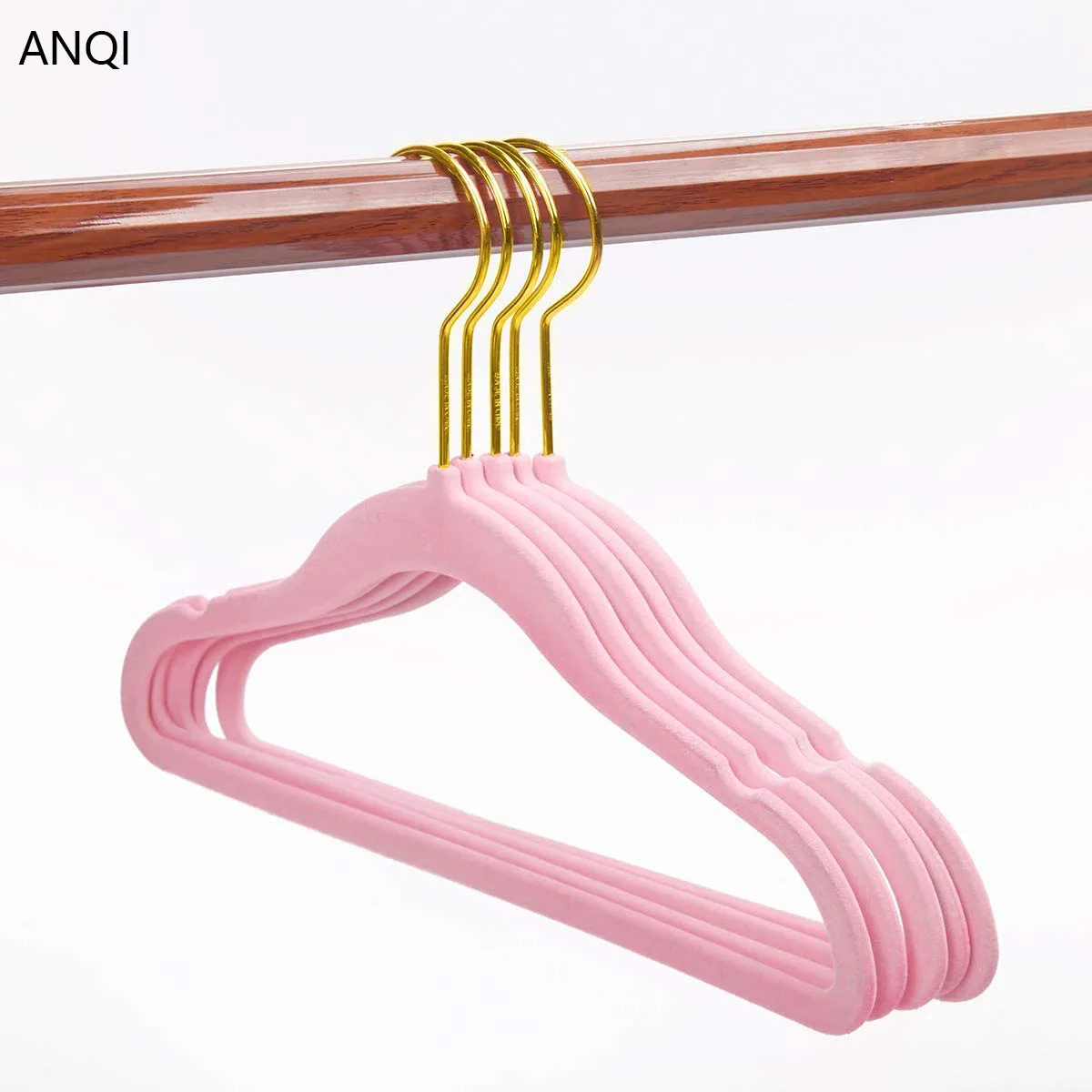Clothes Hangers by Pink Kids Velvet Hangers with Gold Hooks Non Slip Hangers use for Children's Skirt Dress Pants