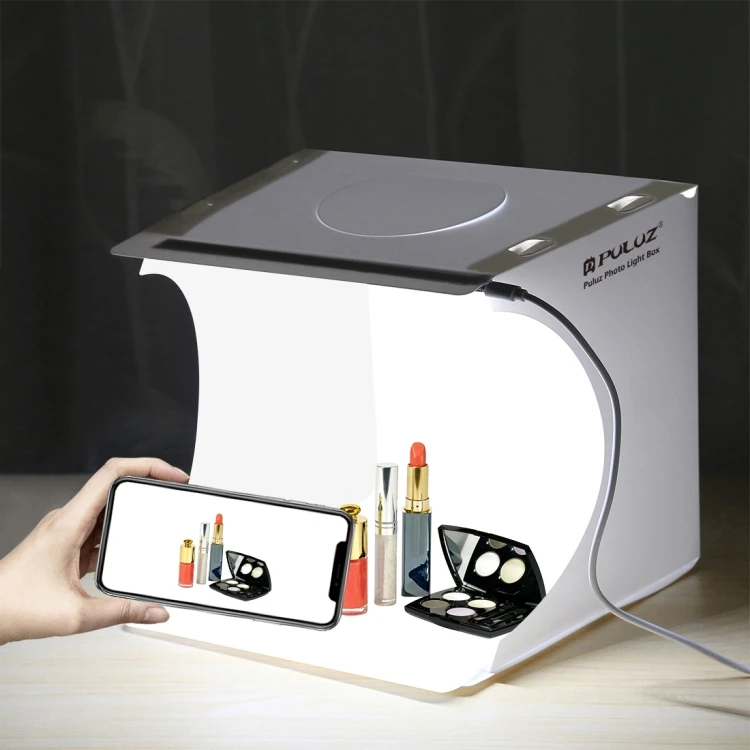 

PULUZ Wholesale Dropship Foldable Mini Portable 20cm Folding 550LM LED lightbox Lighting Studio Shooting Tent Box Kit