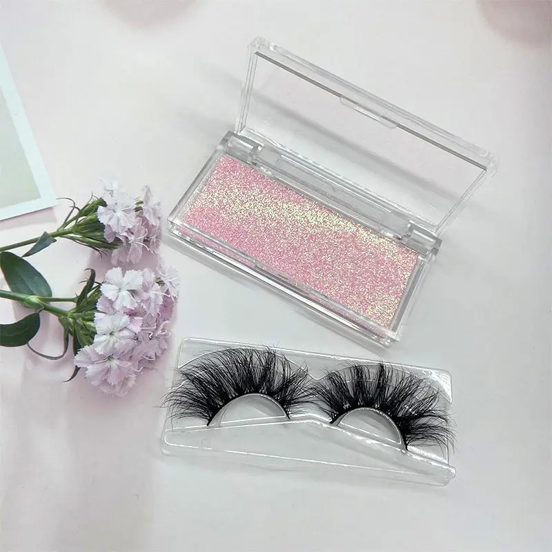 

Manufacturer Free Sample 3d Mink Eyelashes Wholesale False Eyelash Packaging Custom Logo Box Fluffy Long 25mm Lashes, Natural black or colorful