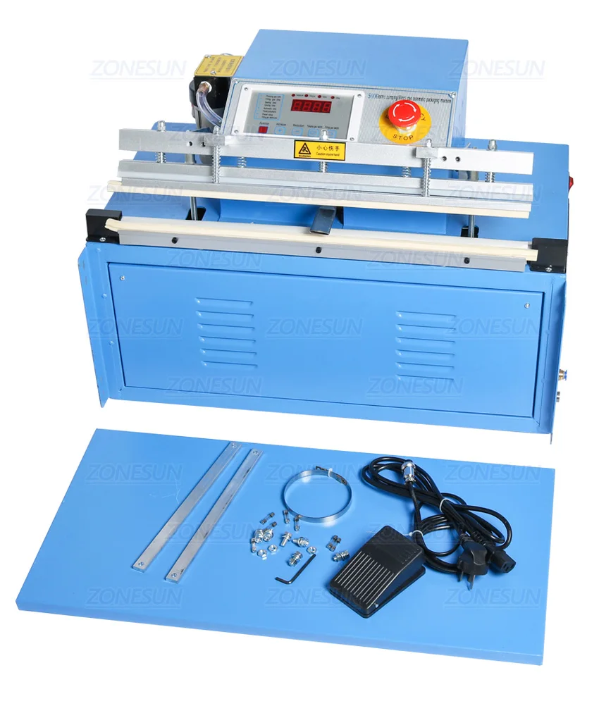 Zonesun Zx500 Automatic Storage Bag Vacuum Clothing Sealing Machine