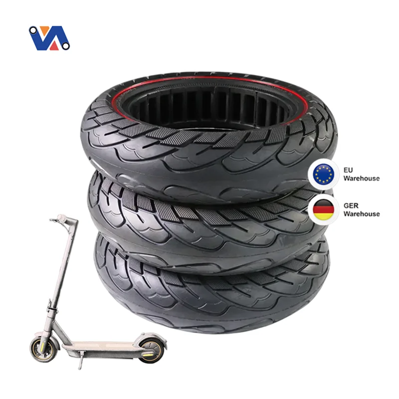 

New Image EU Warehouse Solid Durable Tyre Rubber Anti-Explosion 60/70-6.5 10 Inch Tire For Ninebot Max G30 Electric Scooter Part