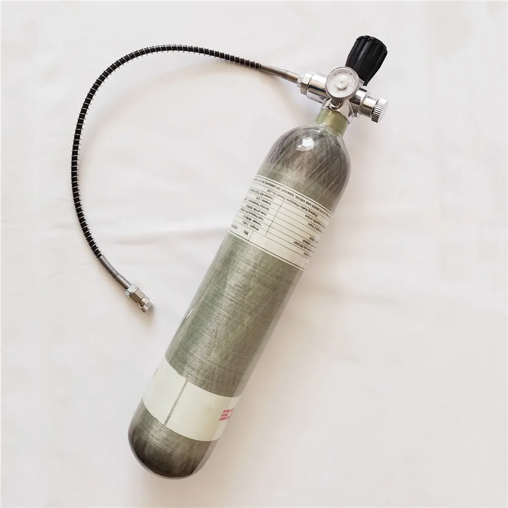 

2L High pressure carbon fiber PCP tank for air gun with DIN type charging station