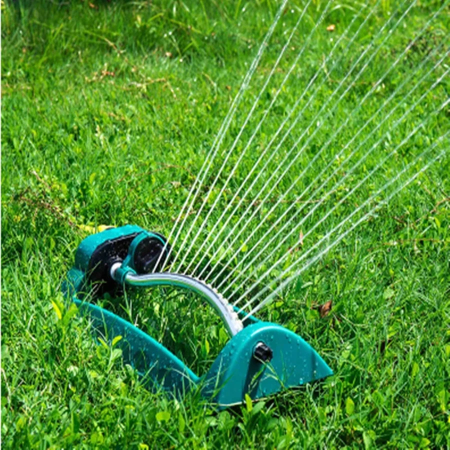 

Amazon hot sale Oscillating Sprinkler with Stable Base heavy duty garden hose nozzle water sprayer drip irrigation sprinkler