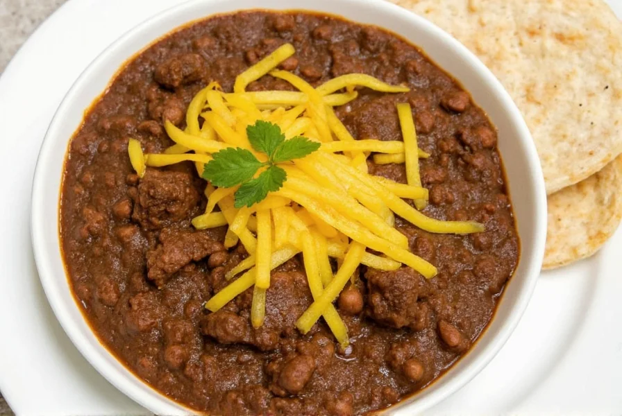 Chicken mole dish on plate