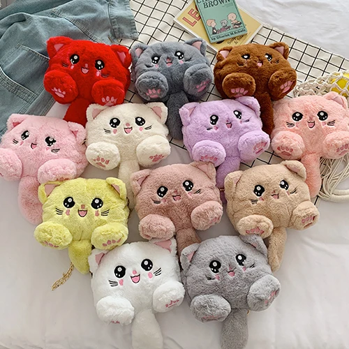 

Hot Selling Crossbody Bag Women Custom Messenger Bag Cute Plush Sling Bags For Women