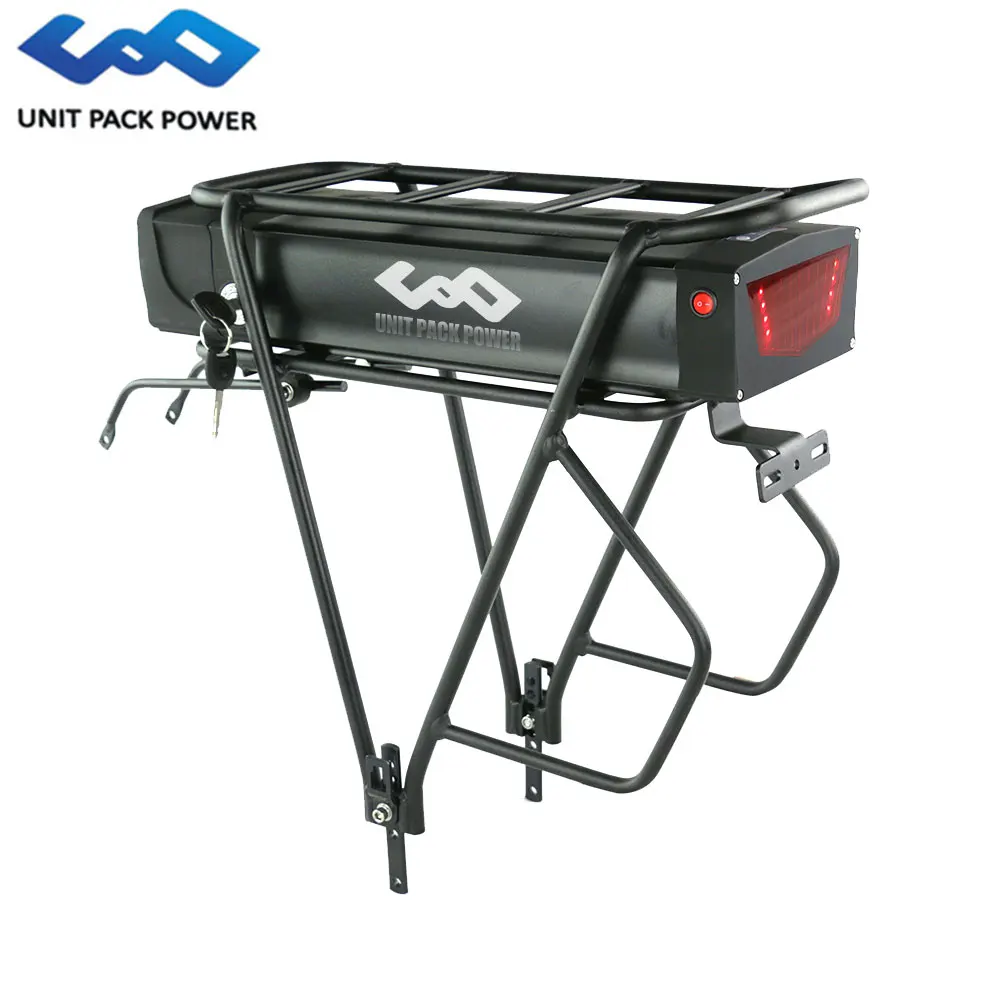 

Local US Stock 48V 1000W 1500W E-bike Battery Rack 20AH Electric Bike Battery with Rear Rack Type, Silver or black