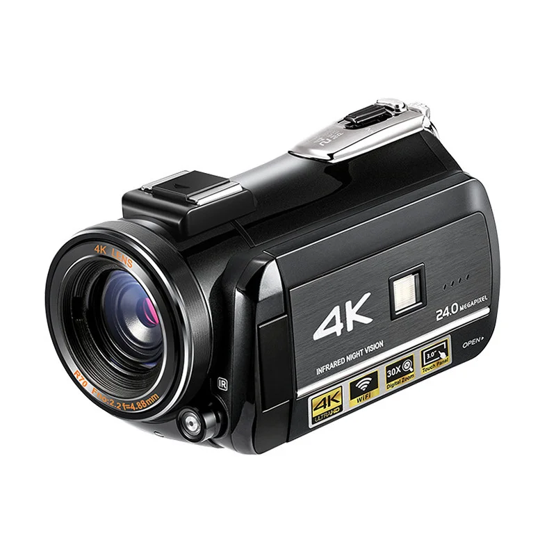 

super 4k digital video camera with touch display and 30x digital zoom