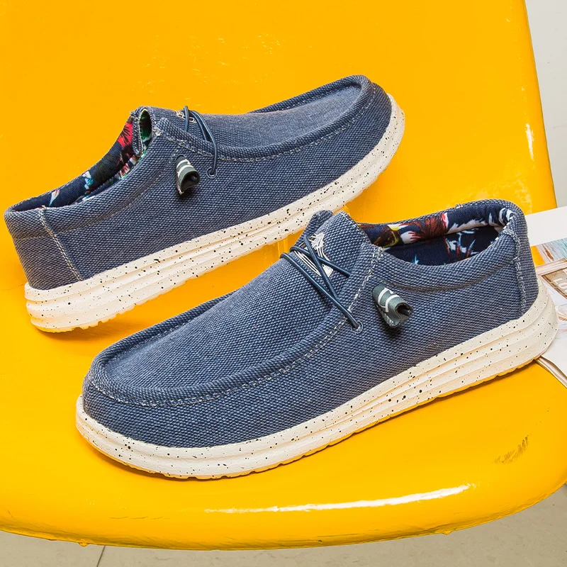 

Fashion New Design Canvas Loafer Shoes Men Loafers Custom Logo