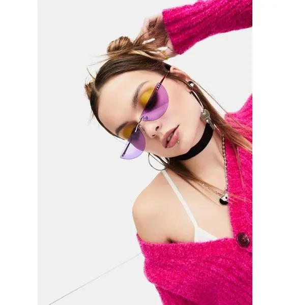 

Faral Unique Sun Glasses Unisex Metal Gradient Custom Logo Shades Delicate 2020 New Arrivals Small Sunglasses