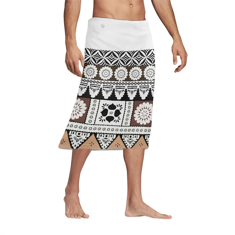 

Sarong Pareo Vacation Samoan Mens Traditional Lavalava Custom Polynesian Tribal Printed Lungi Asia & Pacific Islands Clothing, Customized color