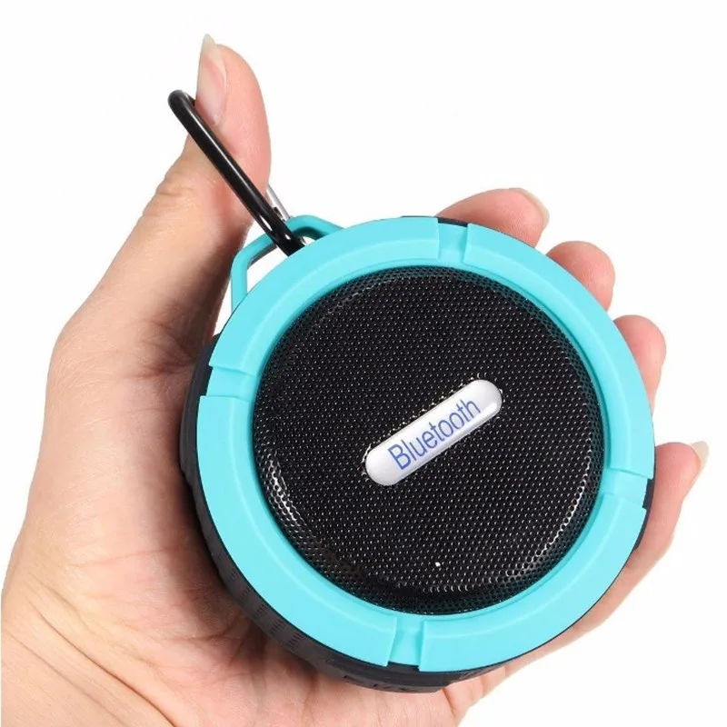 

Waterproof Music outdoor wireless micro usb portable Blue tooth good sound Speaker C6 stand, Black,red,blue,white,green,gary