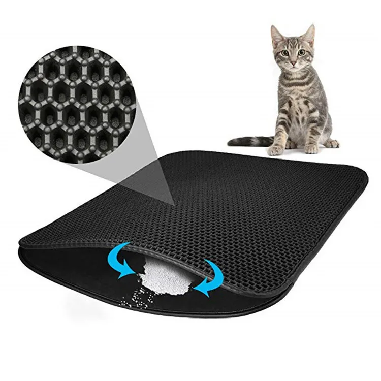 

Jumbo Size 77cm X 120cm Multi Colors Durable Non Slip EZ Clean Waterproof Layer Box Cat Litter Trapper Mat, 10 colors