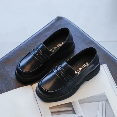 

Popular Wholesale Soft High Quality Dance Boys Girls Children Kids School Shoes, Black/brown