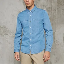 DGdolph Camisa Vaquera de Manga Corta de Verano de Europa y Am/érica Camisa Vestido de Mujer Azul Claro S