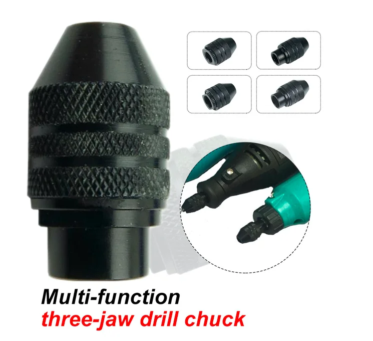 Universal Keyless Drill Bit Chuck Adapter Converter 0.5-3.2Mm Chucks Mini D R9Z3 