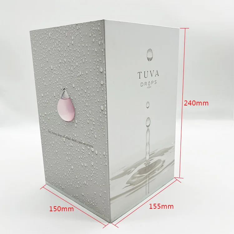 

New Arrival Luxury Holography Shiny Display Custom Door PR corporate Beauty Skincare Product Gift Set Packaging Box With Mirror