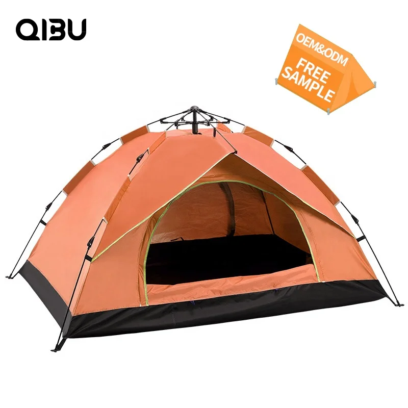 

QIBU 2 person Ultralight 210D Oxford Double Layer Portable Tenda Camping Automatic Pop Up Camping popup Tent, Custmized