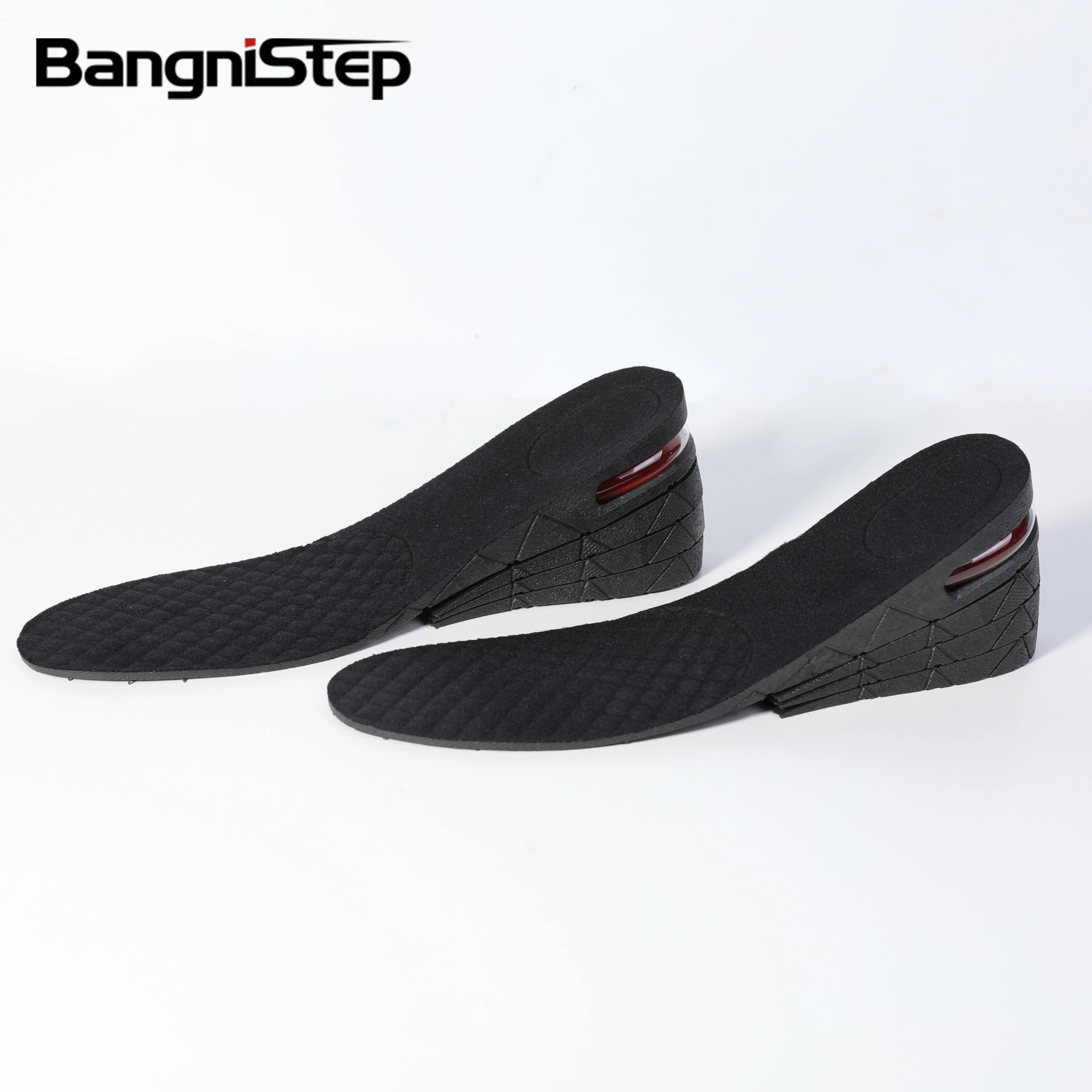 

Bangni 3 layer PVC Adjustable Heel Lifts Invisible Height Increase Soles Insole