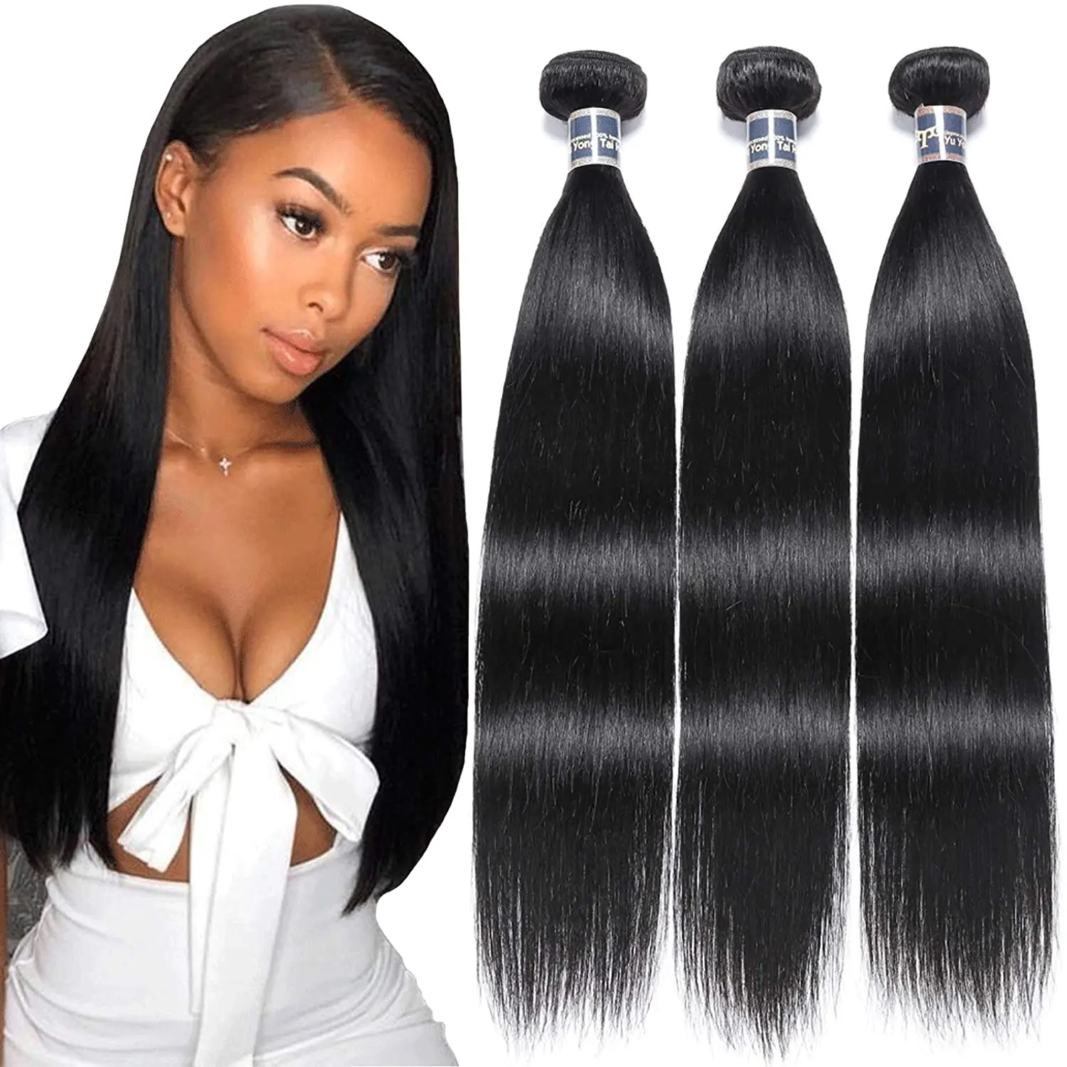 

cheap high quality12a grade virgin human hair bundles wholesale bone straight 100g human hair bundles with closure