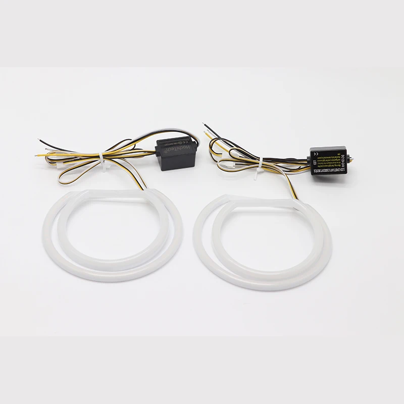 

Switchback Cotton Light LED Angel Eye Halo Dual Color for BMW 3 series E46 sedan facelift 2001-2005 Halogen Headlight 131+146mm