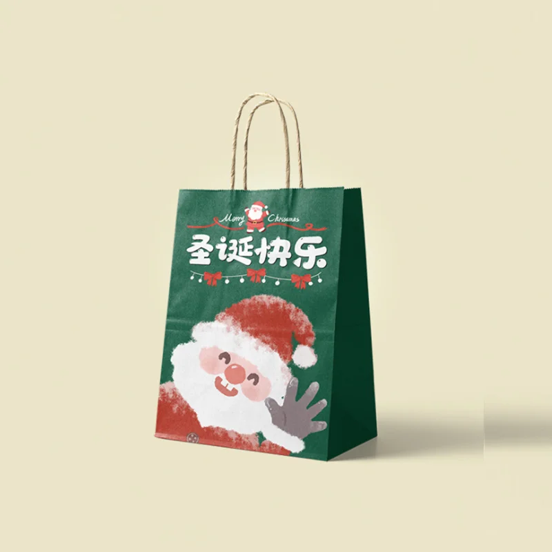 

HDPK Christmas themed shopping kraft paper bag