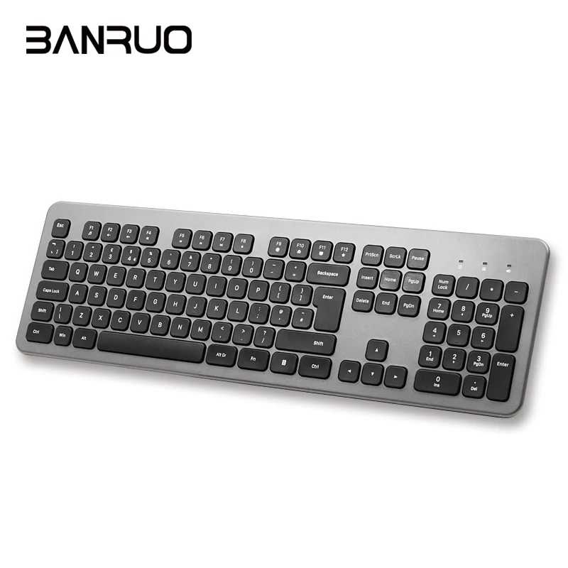 

OEM Factory Wholesale Slim ABS Wireless Keyboard Rechargeable 2.4GHz Wireless Bluetooths Keyboard