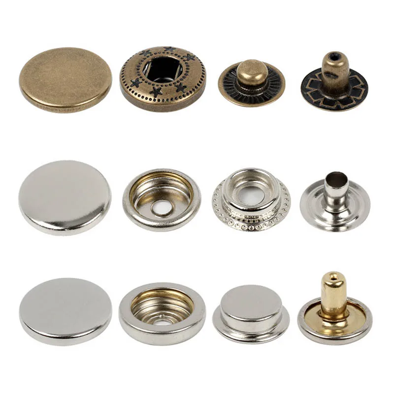 

Factory custom clothing copper snap button metal snap fasteners button with print, Custom color