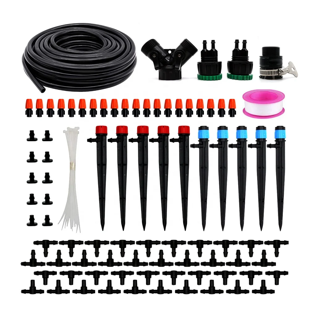 

Agriculture indoor diy micro automatic drip irrigation Kit System with 2m hose, Black