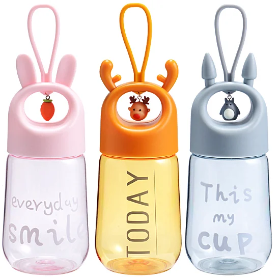 

New Arrival With Best Price Creative Gift Shake Cup Children Water Cartoon Pendant Handle Plastic Cup Can Be Customized