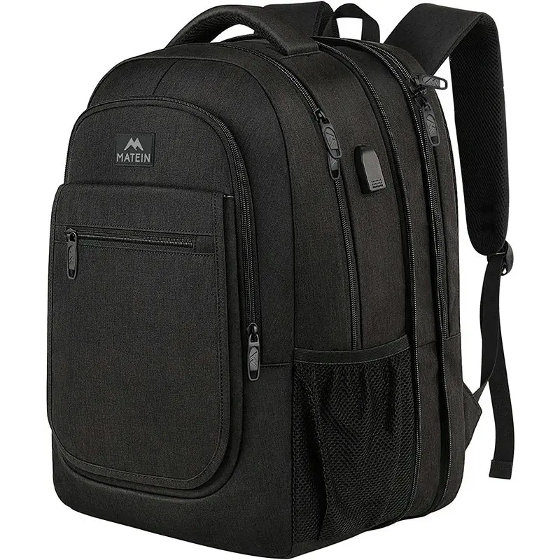 

Top selling 36l carry on ultralight pierrebuy waterproof travel backpack black 15.6 inch expandable laptop charge backpack