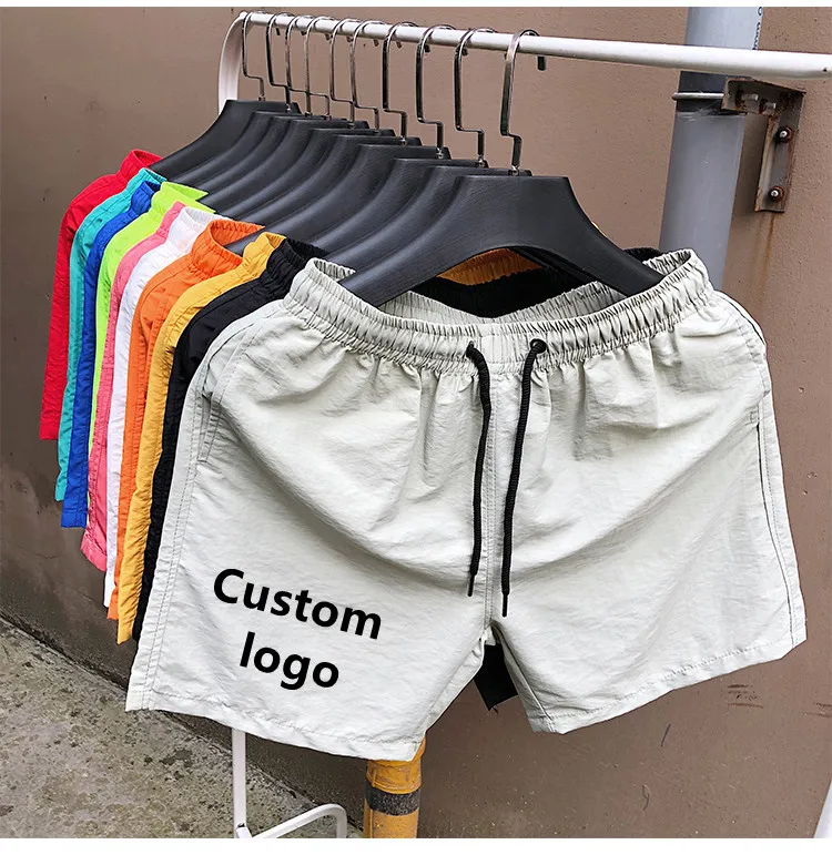 

Men Plus Size Solid Color Quick Dry Swim Trunks Board Beach Plage Shorts Swimwear Shorts