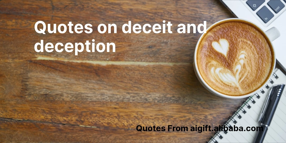 quotes on deceit and deception