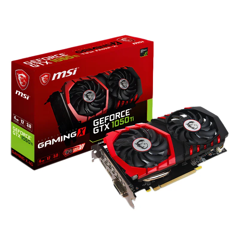 

For MSI GeForce GTX 1050 Ti GAMING X 4G Red Dragon X Boxed 4gb desktop computer game graphics card support gtx 1050 ti 4gb