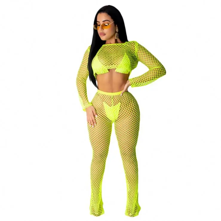

Hot sexy hollow out legging summer beach 2 piece set women