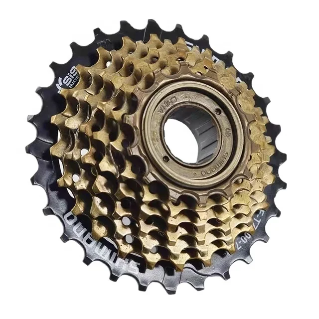 

Factory Single 7 Speed Freewheel Bike Parts 14 28T For Bicycle Freewheel, Gold