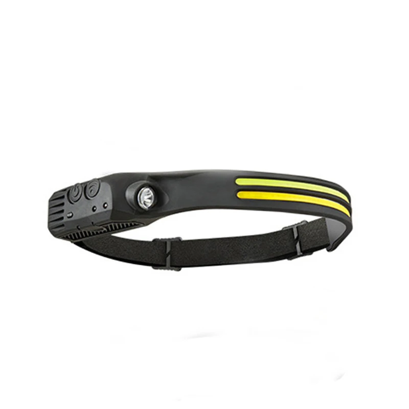 

LED Wave Sensor Rechargeable Headlamp COB Headlamp IPX4 Waterproof Lightweight Head Lamp for Running Camping