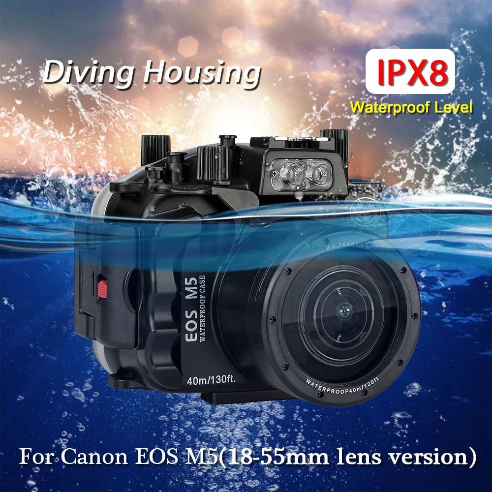 Seafrogs M5 Diving Camera Housing 40m/130ft Underwater Plastic Camera