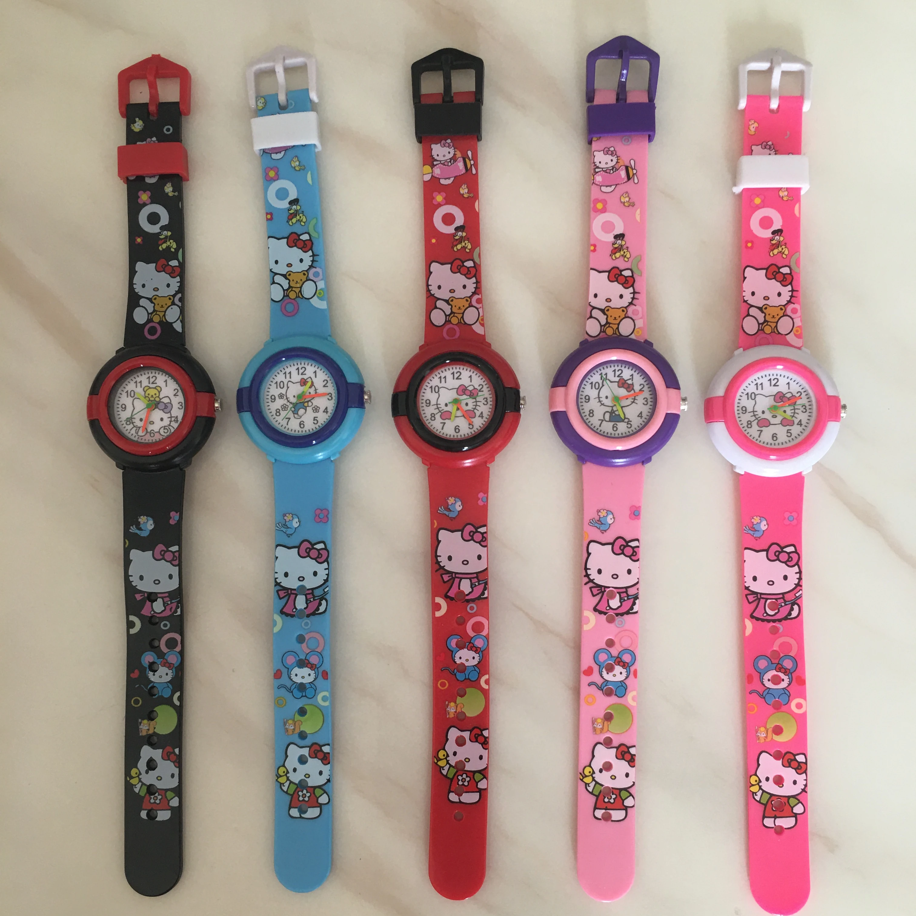 

Children's watch popular classic cartoon KT cat girls quartz watch spot wholesale