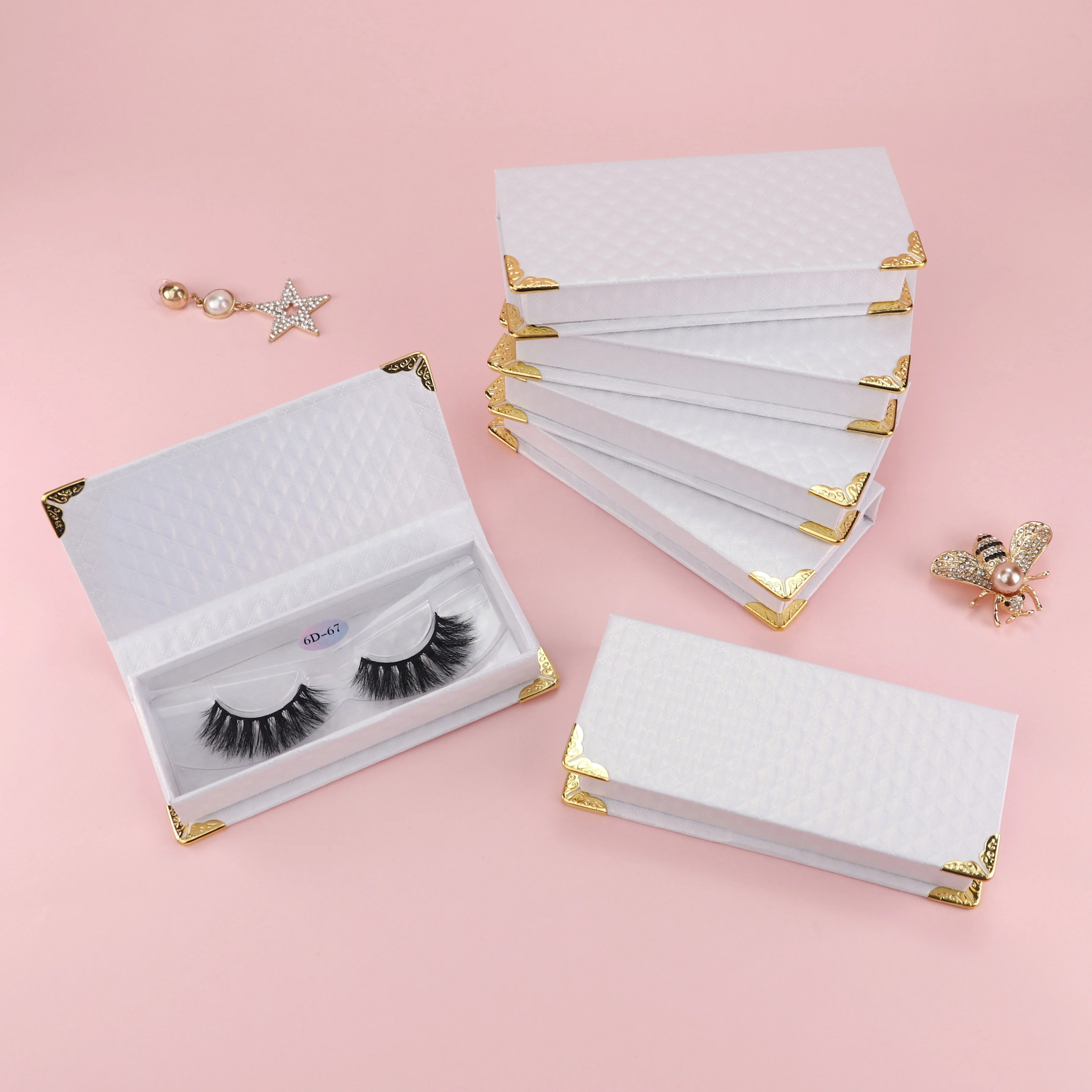 

Factory Wholesale real Mink False Lashes Strip 3D Eyelash