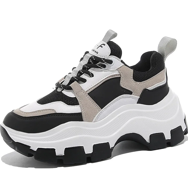 

Women's Mesh Breathable Platform Sneakers 2020 Winter Fashion Style Warm Women Trainers Ladies Chunky Shoes Footwear