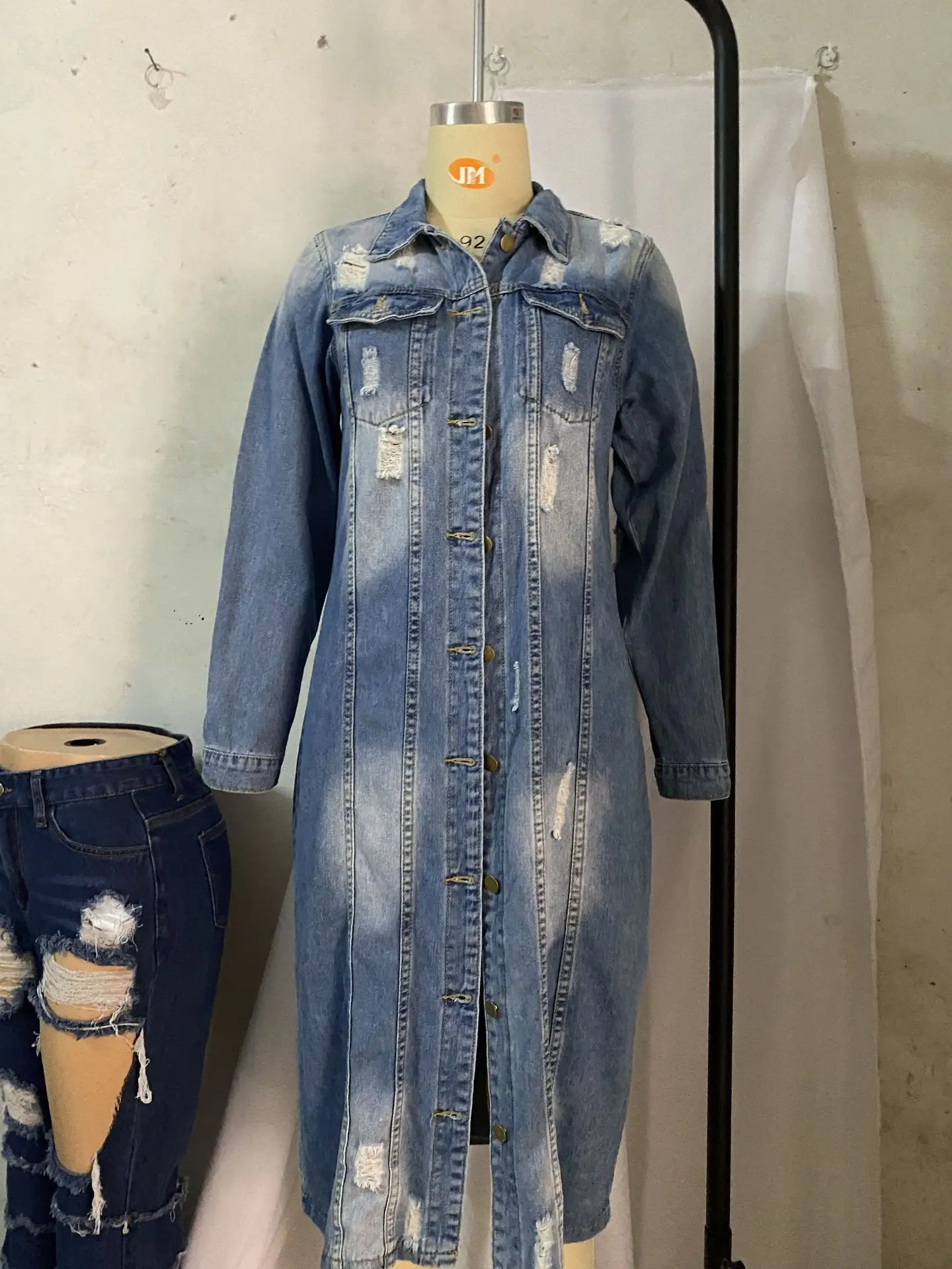 size s denim coats & jackets