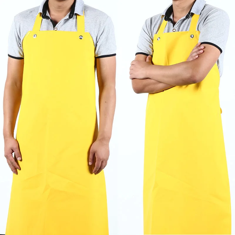 

DS927 Adjustable Oil Proof Industrial Working Apron Pvc Chemical Protective Hairdresser Pvc Apron Unisex Custom Waterproof Apron, 2 colors