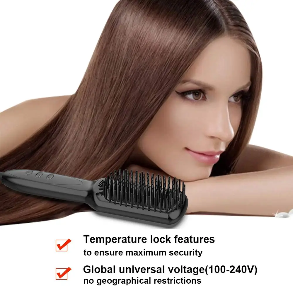 cabello hair straightener brush
