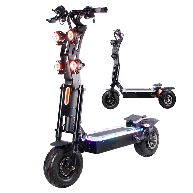 

2021 Original 72V Explorers Pro 8000W Motor Cheap 13 Inch Two Wheel Foldable Adult Electric Scooter