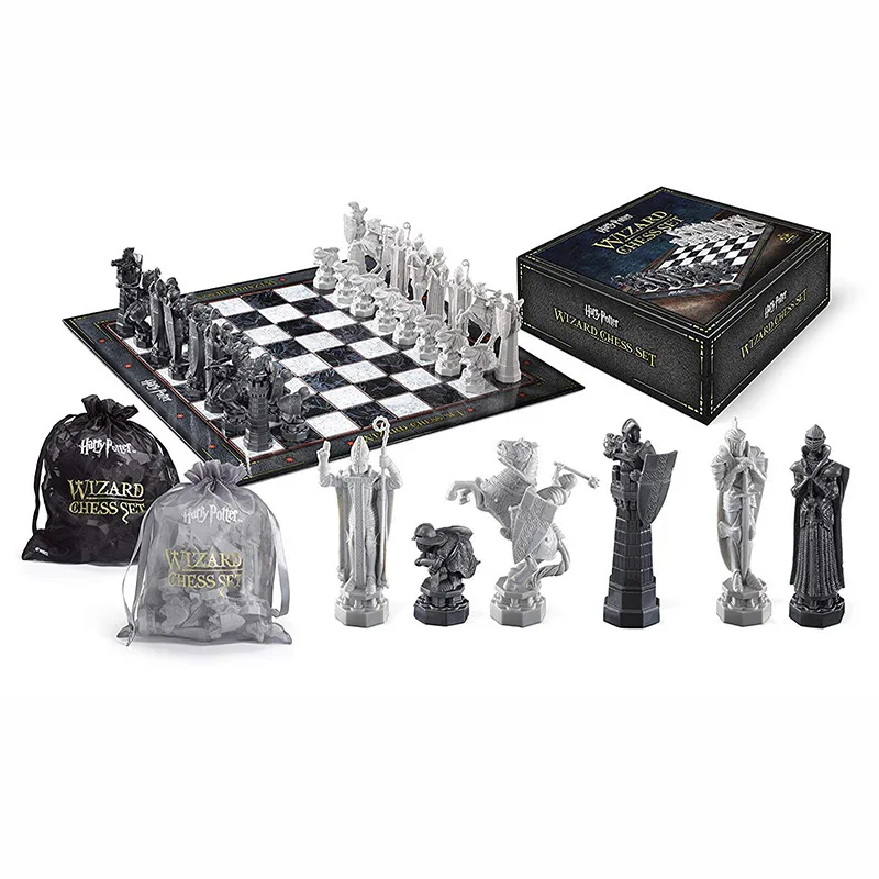 

Harry Potter Wizard Chess Set Hogwarts Chess set Challenge Wizard Chess board set, As picture