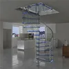 Fashional glass round stairs spiral stairs for sale in philippines market Philippine building code in Stairs
