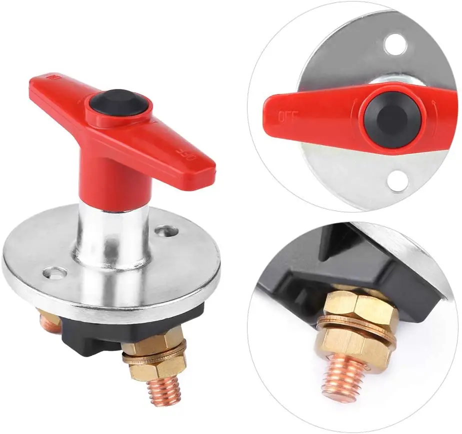 Car Battery Terminal Switch Fixed Key Auto Battery Isolator Switch Cut