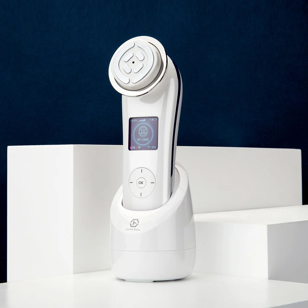 

best radiofrecuencia facial y galvanic spa corporal massager facial, White,purple