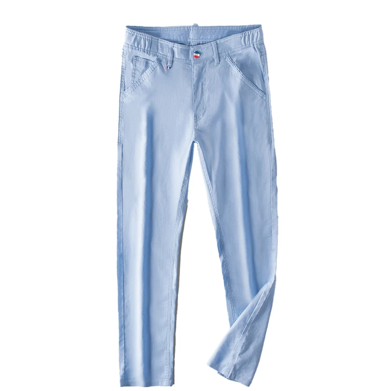 

High quality men pants spring and summer casual fashion mens streetwear cargo pants slim straight trousers male